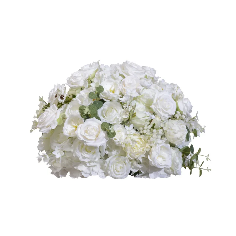 جديد 80 سنتيمتر الاصطناعي المطرزة الكرة روز الكرة الزفاف الجدول عرض قاعة المعرض الديكور الطريق دليل زهرة