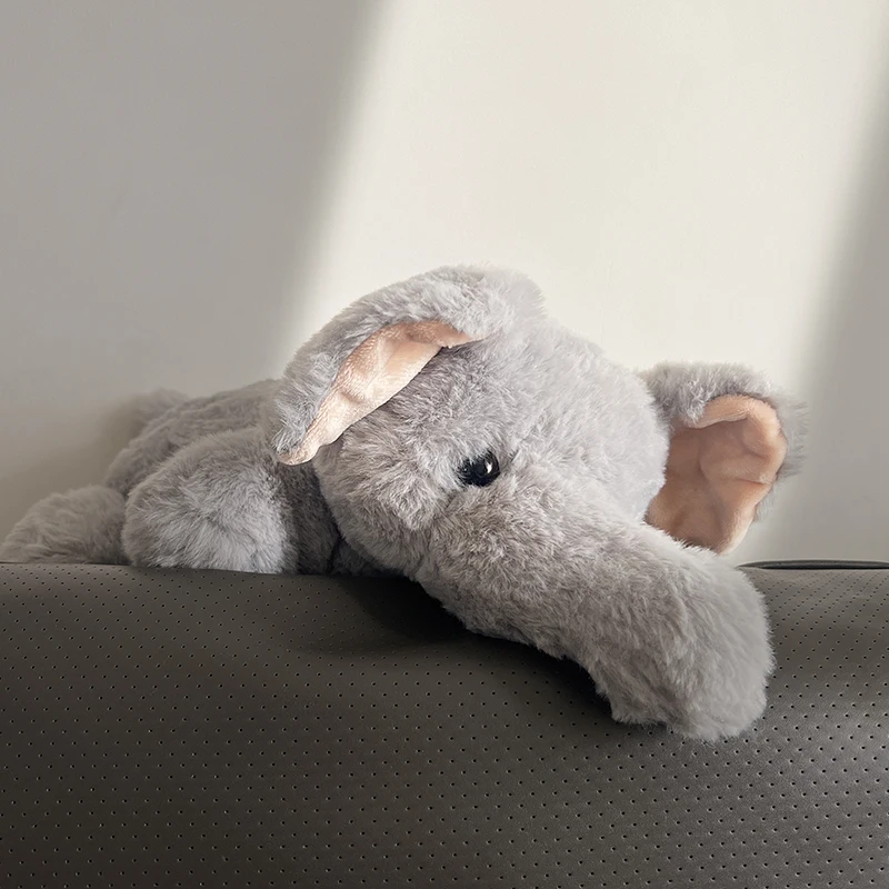 Cartoon Fluffy Elephant Animali di peluche Peluche Kawaii Morbido che abbraccia Cuscini di peluche per bambini Festa di compleanno Regalo di Natale
