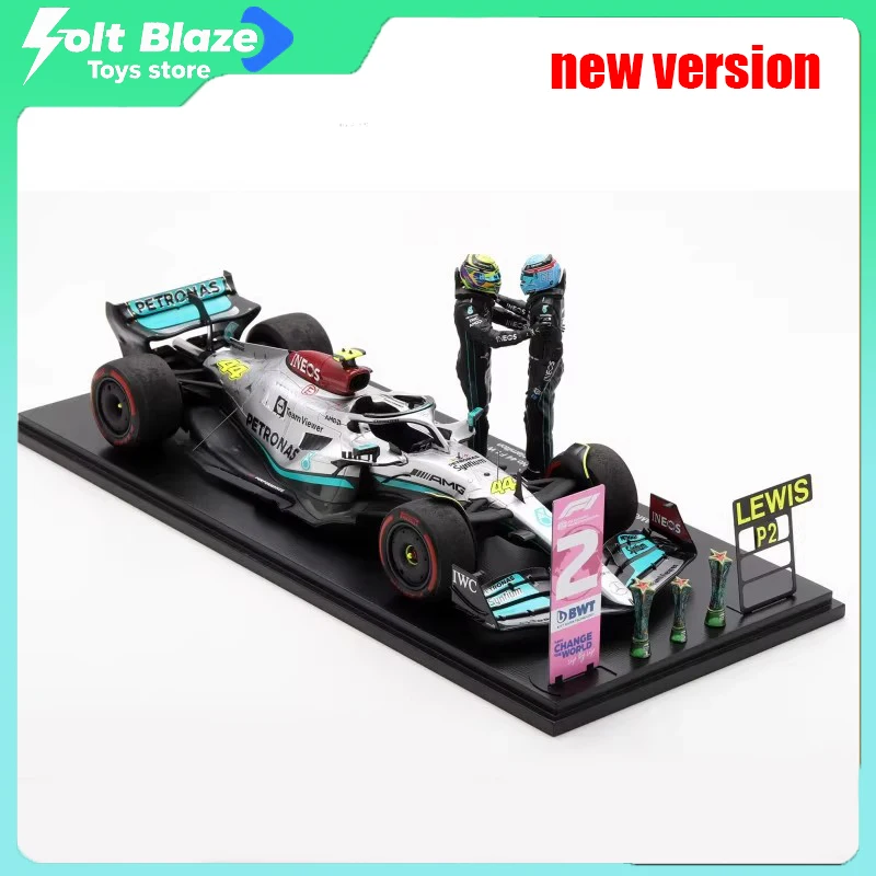 

SPARK 2022, бразильский Гран-при W13, 1/18 F1, модель автомобиля с фигурками Гамитона и Рассел, статическая коллекция автомобилей из смолы, подарок для мальчика
