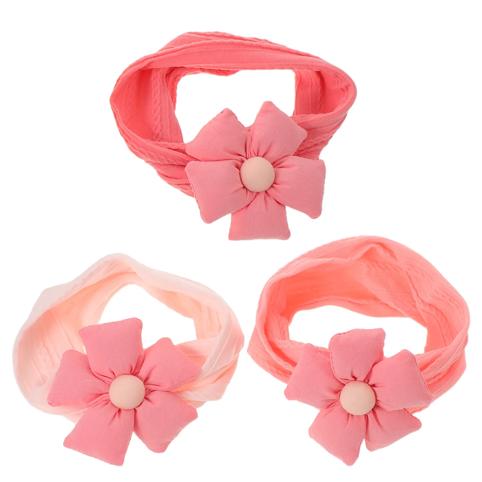 

3 шт. мягкие повязки на голову для новорожденных, эластичные повязки с цветочным узором для девочек, аксессуары для волос для малышей и младенцев