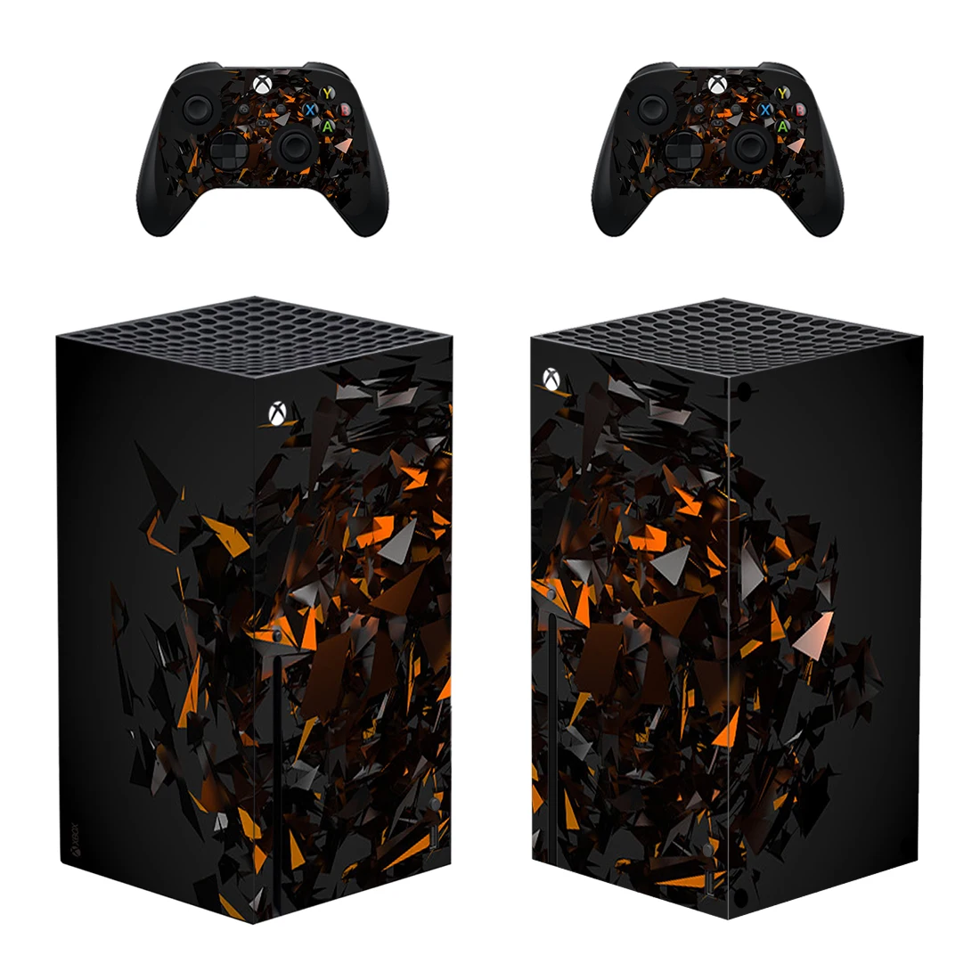 Explosion Style Xbox Series X Skin Sticker for Console & 2 Controllers Decal Vinyl Protective Skins Style 1