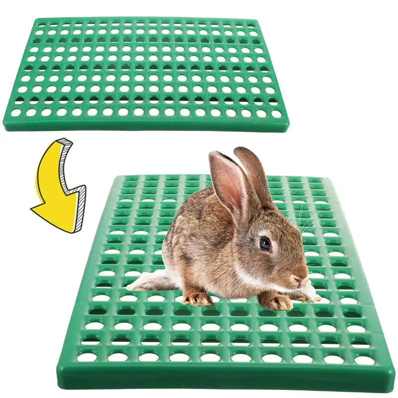 Pet Bedding For Small Animals Rabbits Pet Supplies Nest Mats Floor Urine Drain Pad Leaky Board Cage Plastic Foot Plate Cage Mat