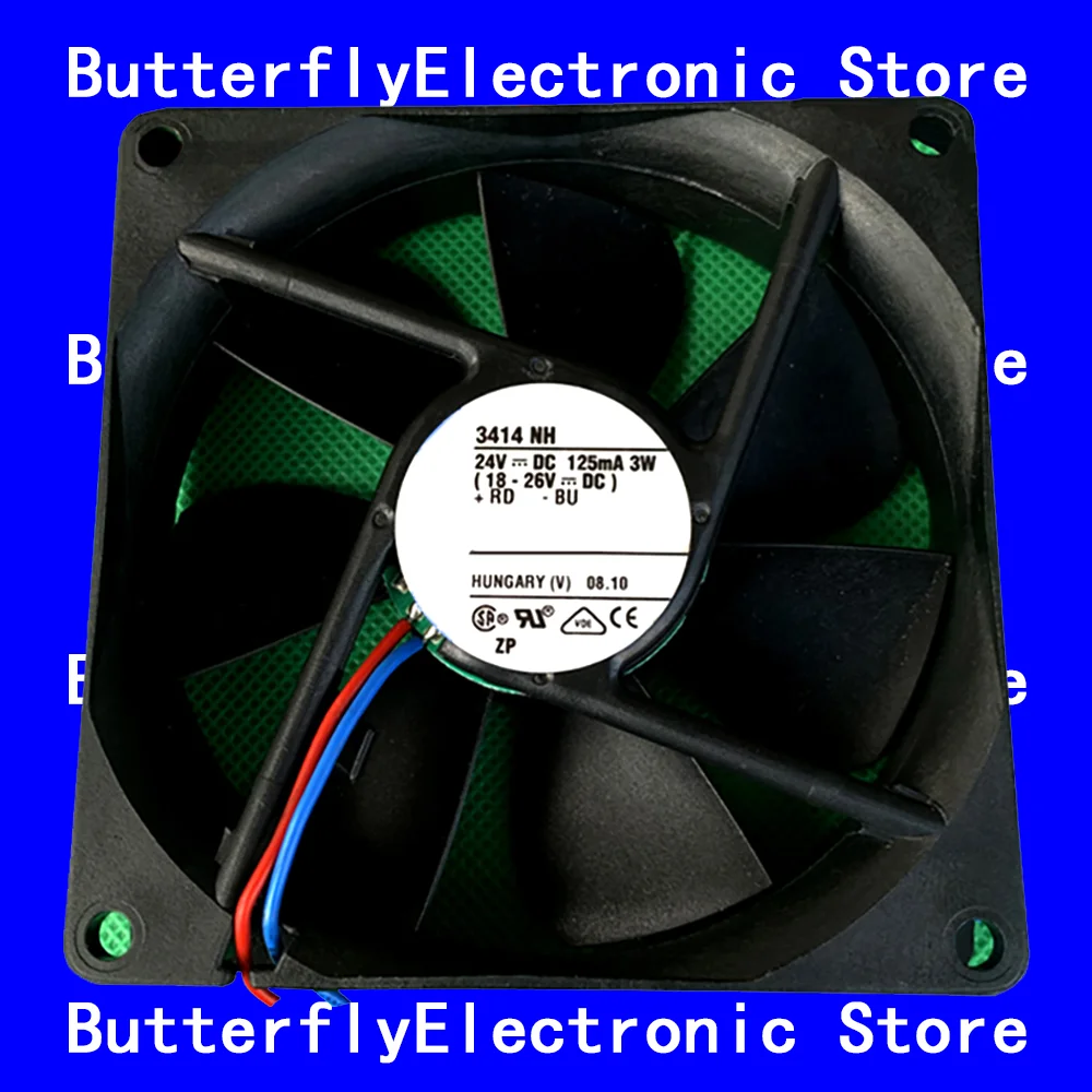 

ОРИГИНАЛЬНЫЙ НОВЫЙ 3414NH 3414 NH 24 В постоянного тока 9225 3 Вт охлаждающий вентилятор 9225 9 СМ 92*92*25 ММ