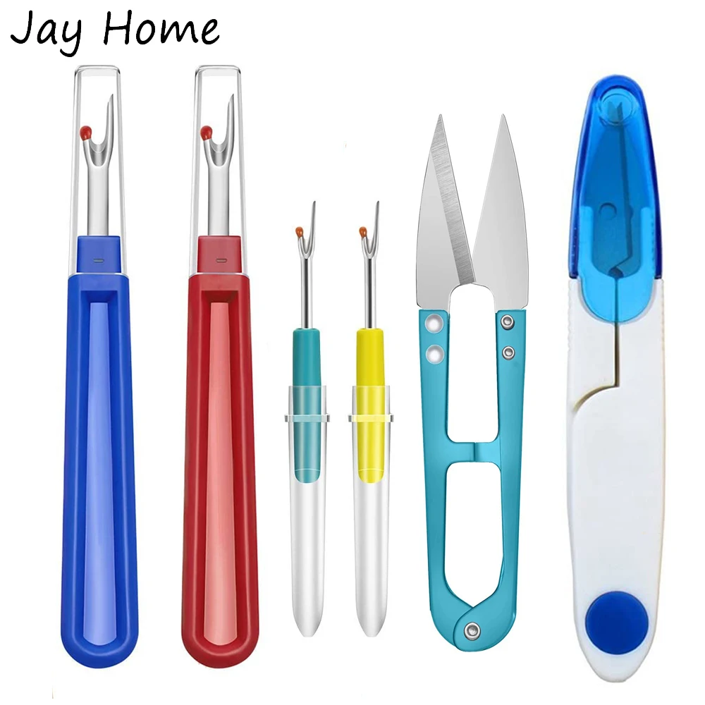 4PCS Sewing Seam Ripper Kit Colorful Sewing Stitch Thread Unpicker &Seam Ripper&Thread Cutter Scissor for Sewing Thread Remove