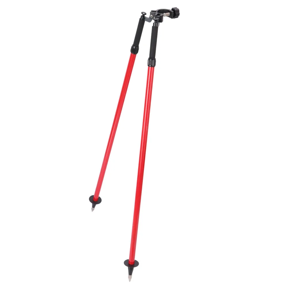 CLS22A red Aluminum Bipod With Thumb Release Clamp For Prism Pole Leveling Rod  Survey