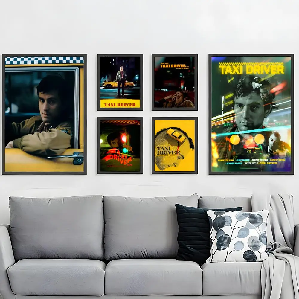 Classic Movie Taxi Driver Poster HD Waterproof Self-Adhesive Wall Art – Multi-Scene Use, Top Gift Pick
