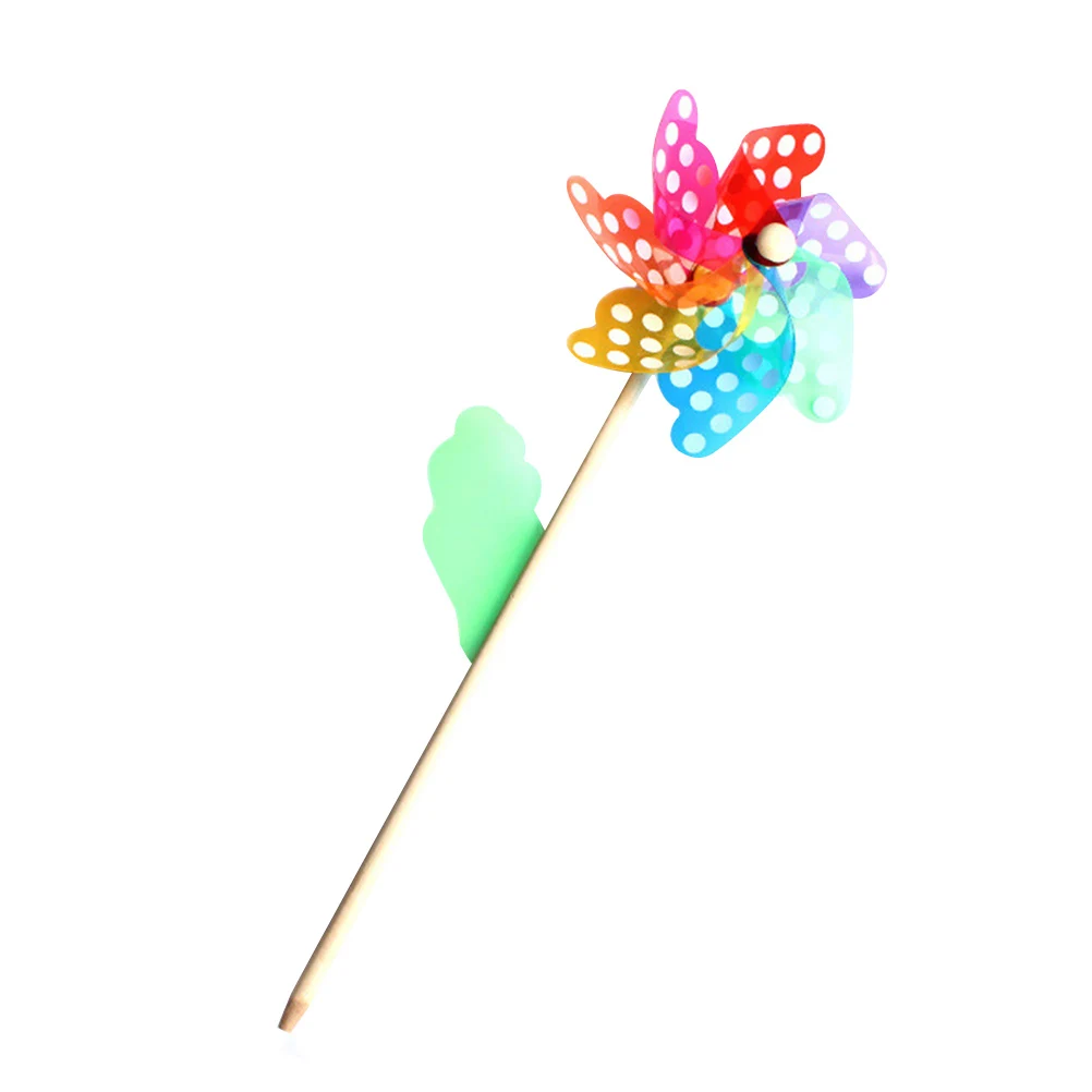 

plastic pinwheel dot small windmill toy plastic rainbow pinwheel colorful diy windmill