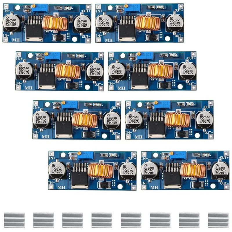 DC-DC調整可能なバックコンバーター、低減電圧レギュレーター、パワーモジュール、4v-38v〜1.25v-36v、8個