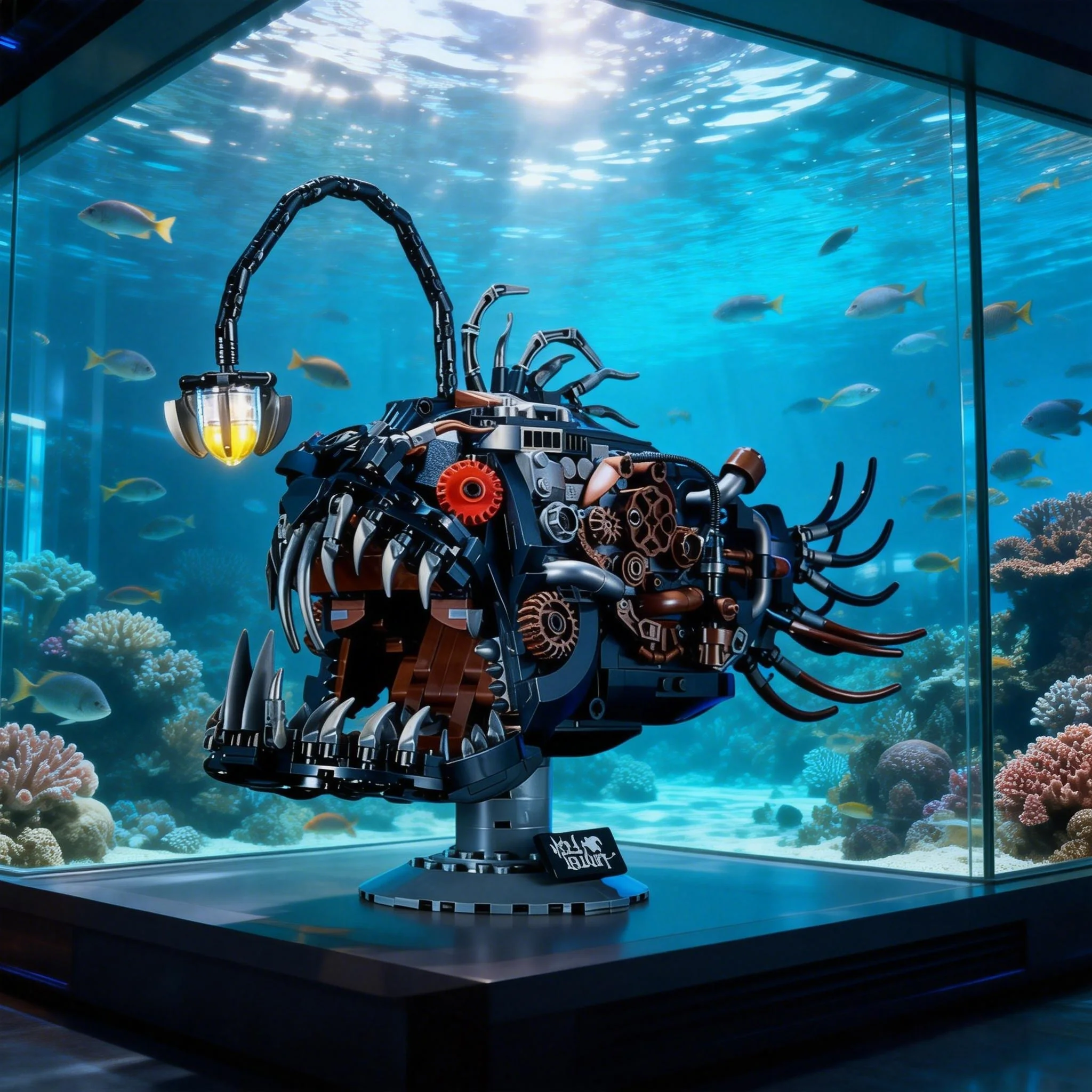 

1038Pcs MOC Mechanical Lantern Fish Building Blocks for Children, In Stock, MOC Assembling Model Bricks Toys,Kid Christmas Gifts