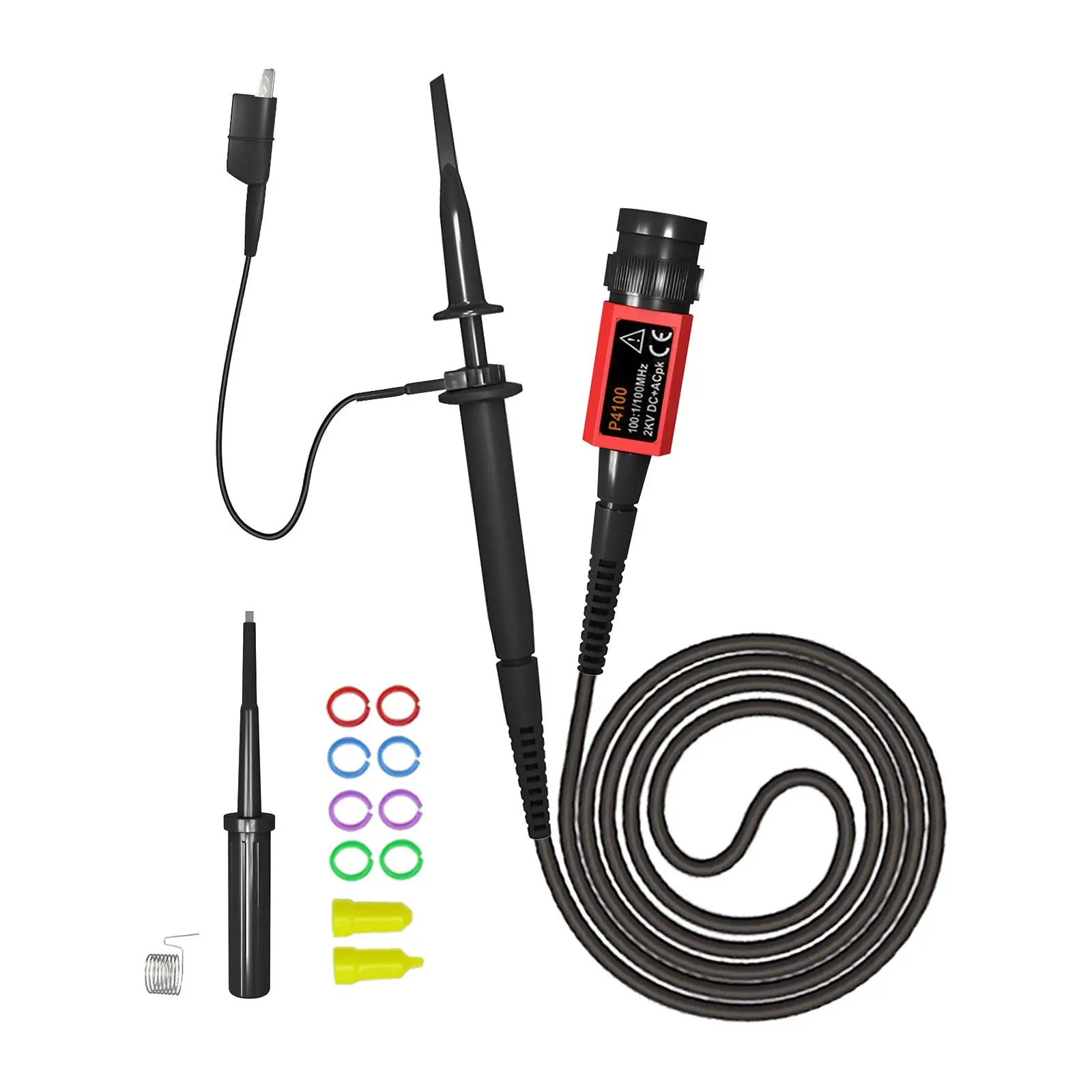 Imagem -02 - Osciloscópio Universal Clip Sonda para Osciloscópios Digitais 100:1 2kv 100mhz