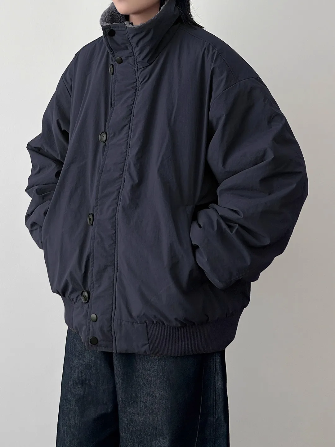 

Зимняя повседневная хлопковая куртка на подкладке Thiened Fce, мужская теплая рабочая одежда в стиле ретро, универсальная верхняя одежда для пар