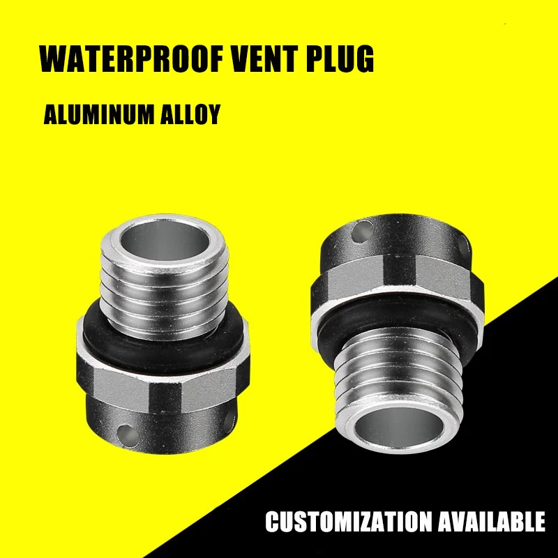 Válvulas de ventilación de aire impermeables de aluminio M5 M6 M8 M10 M12 M16 M20 tornillo en tapón de ventilación protector válvulas de ventilación de respaldo de Metal automático