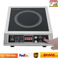 Portable Electric Induction Hob|  3500W Induction Cooktop with 8/10 Temperature Levels | Microcrystalline Glass