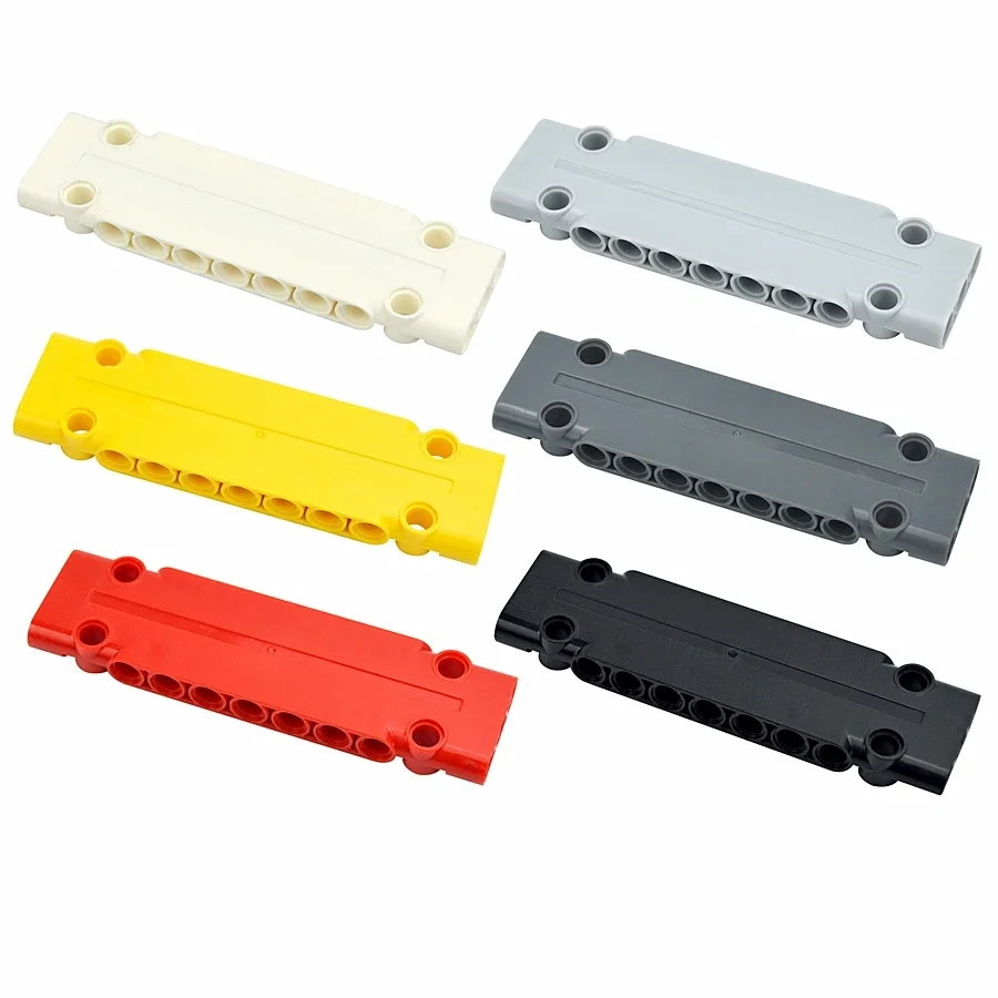 High-Tech 4Pcs Particles Panel Plate 5 x 11 x 1 Holes Brick Bulk Modular Toy For Technical MOC Building Blocks 64782 15458