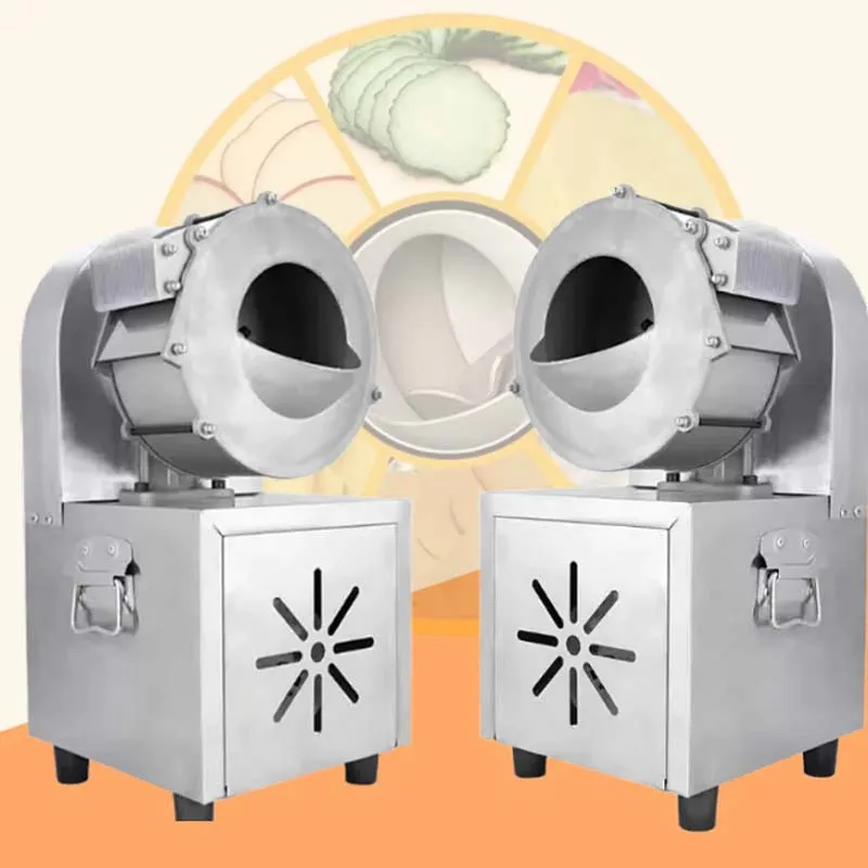 Electric Vegetable Cutter Commercial Multi-functional Automatic Fruit and Vegetable Slicer Shredder Potato Radish Slices