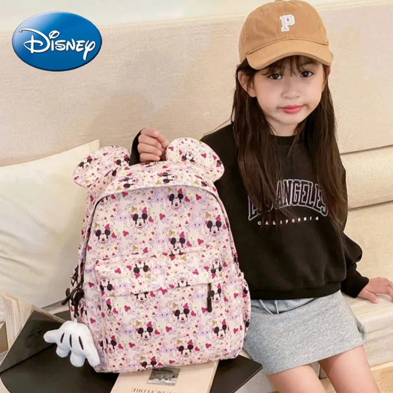 

Disney 2025 новый рюкзак с героями мультфильмов Микки, детский милый школьный рюкзак, детский подарок на Хэллоуин, Рождество, детская сумка, модный рюкзак