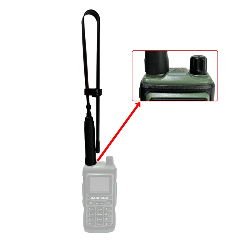 Antenna tattica CS pieghevole Antenna walkie-talkie SMA-femmina di alta qualità per Baofeng UV-5R BF-888S UV-16 Quansheng UV K5 UV K6