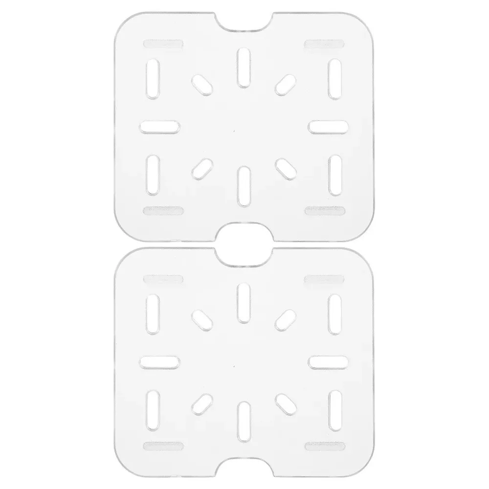 Acrylic Dish Drying Rack Large Capacity Nonslip Water Separation Tray Lightweight 1/1 1/2 1/3 1/4 1/6 1/9 Dish Drainer Rack