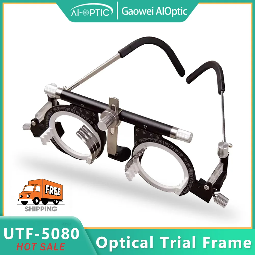 UTF-5080 Universal Type Optical Trial Lens Frame - Fully Adjustable PD Refractive Segments for Optometry Practice CE Approval