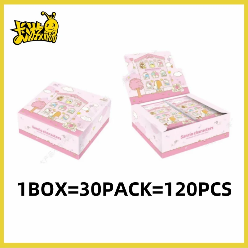 KA YOU Sanrio Collectible Hello Kitty Cards Kawaii Kuromi Melody Cinnamoroll Cartoon Shining Game Trading Card Children Gifts