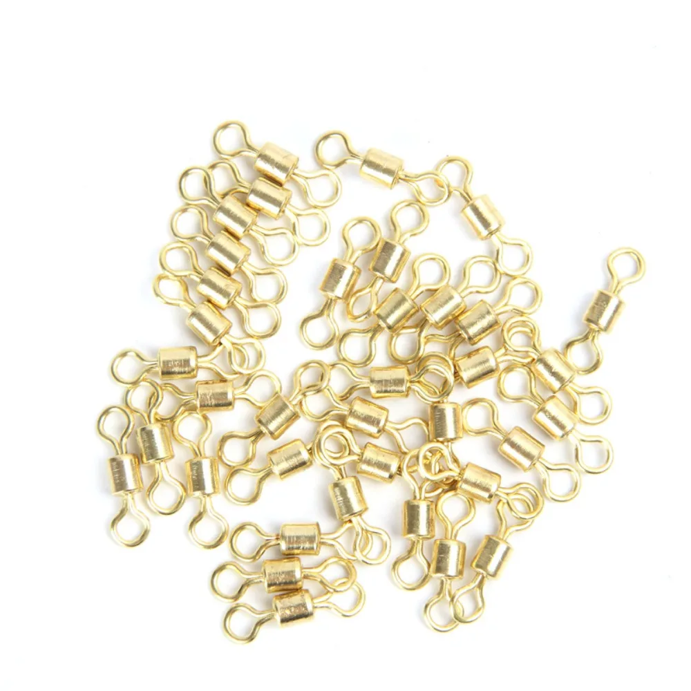 Ring Fishing Tackle Accessories Eight Shaped Fishing Rolling Swivel Fishing Gear Ring Swivel Connector Ball Bearing Barrel