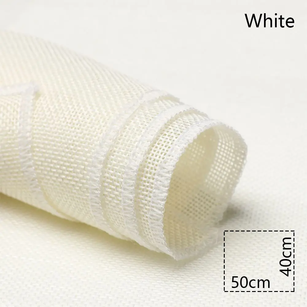 1PC Creative Solid Color Props Woven Fabric Photography Background Cloth Blended Linen Texture