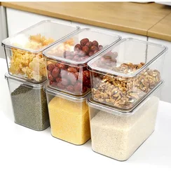 Thickened High Transparency Storage Box - Multi-Purpose PET Lid Food Fridge Container - Versatile Countertop Organizer