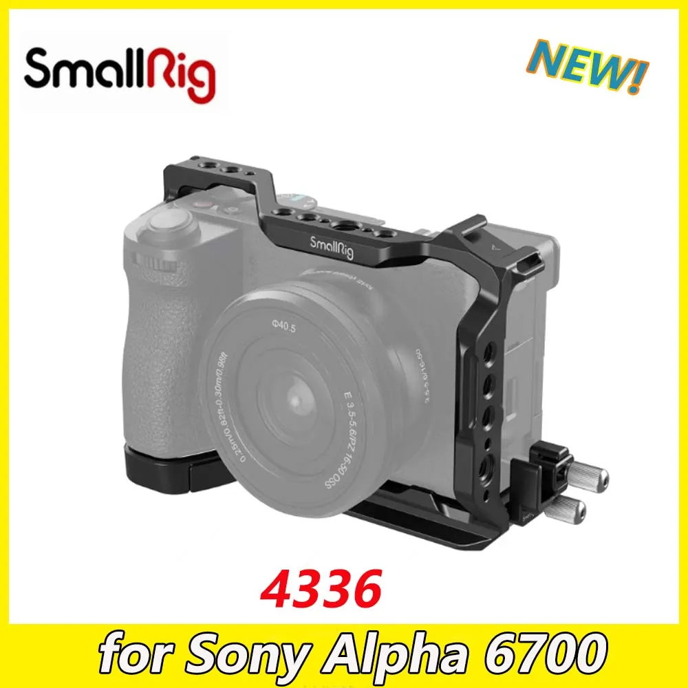 SmallRig A6700 Camera Cage accessories Half Cage/Cage Kit/Baseplate /Dual Cold Shoe Mount Plate 4336/4337/4338