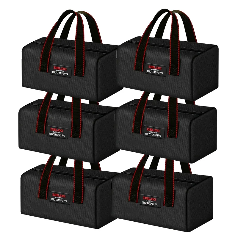 

DELIXI ELECTRIC Tool Bag Durable Multi-functional Maintenance Woodworking Canvas Portable Portable Storage Bag