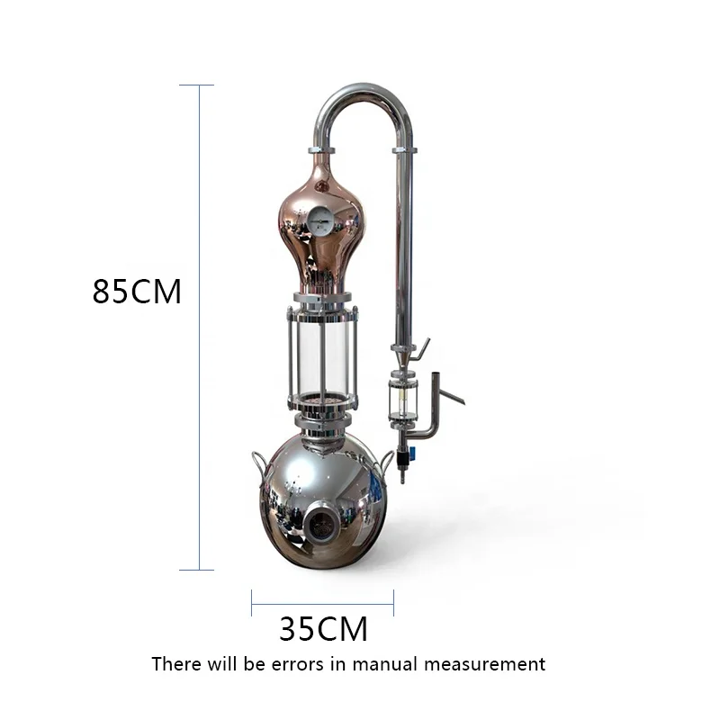 15L  household alcohol distilling juniper basket distiller copper equipment