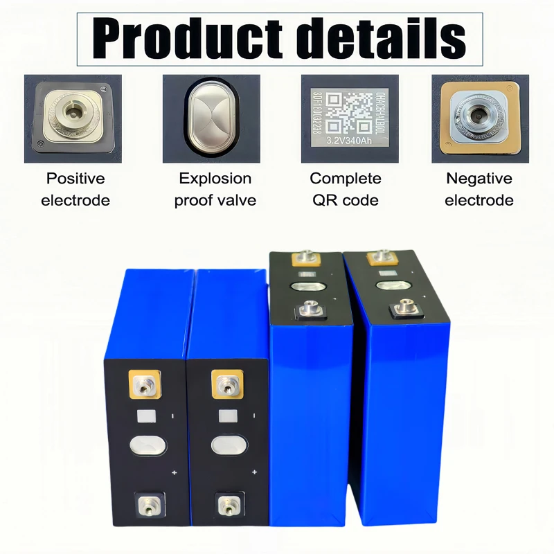 العلامة التجارية الجديدة 3.2 فولت 100ah 320ah 340ah Lifepo4 الصف أ لتقوم بها بنفسك 12 فولت 24 فولت 48 فولت 3C عالية الطاقة تخزين الطاقة بطارية قابلة للشحن خالية من الضرائب