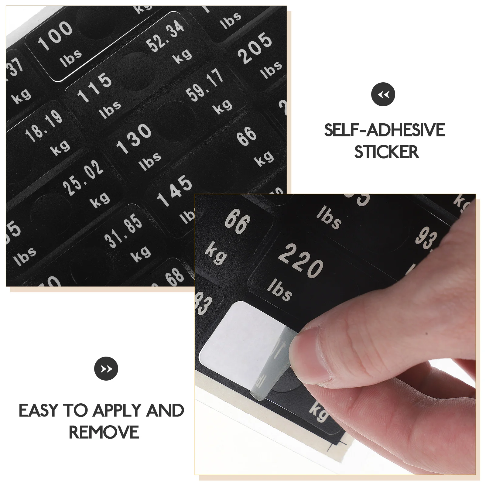 

Fitness Equipment Labels Stickers Gym Decals Paint Wall Counterweight Stack Training Exercise