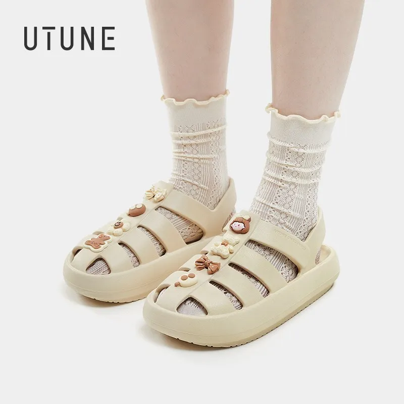 UTUNE 10pcs Hole Shoe Decoration Buckle For Sandals Slippers Lovely Shoes Charms Designer Accesoire For Garden