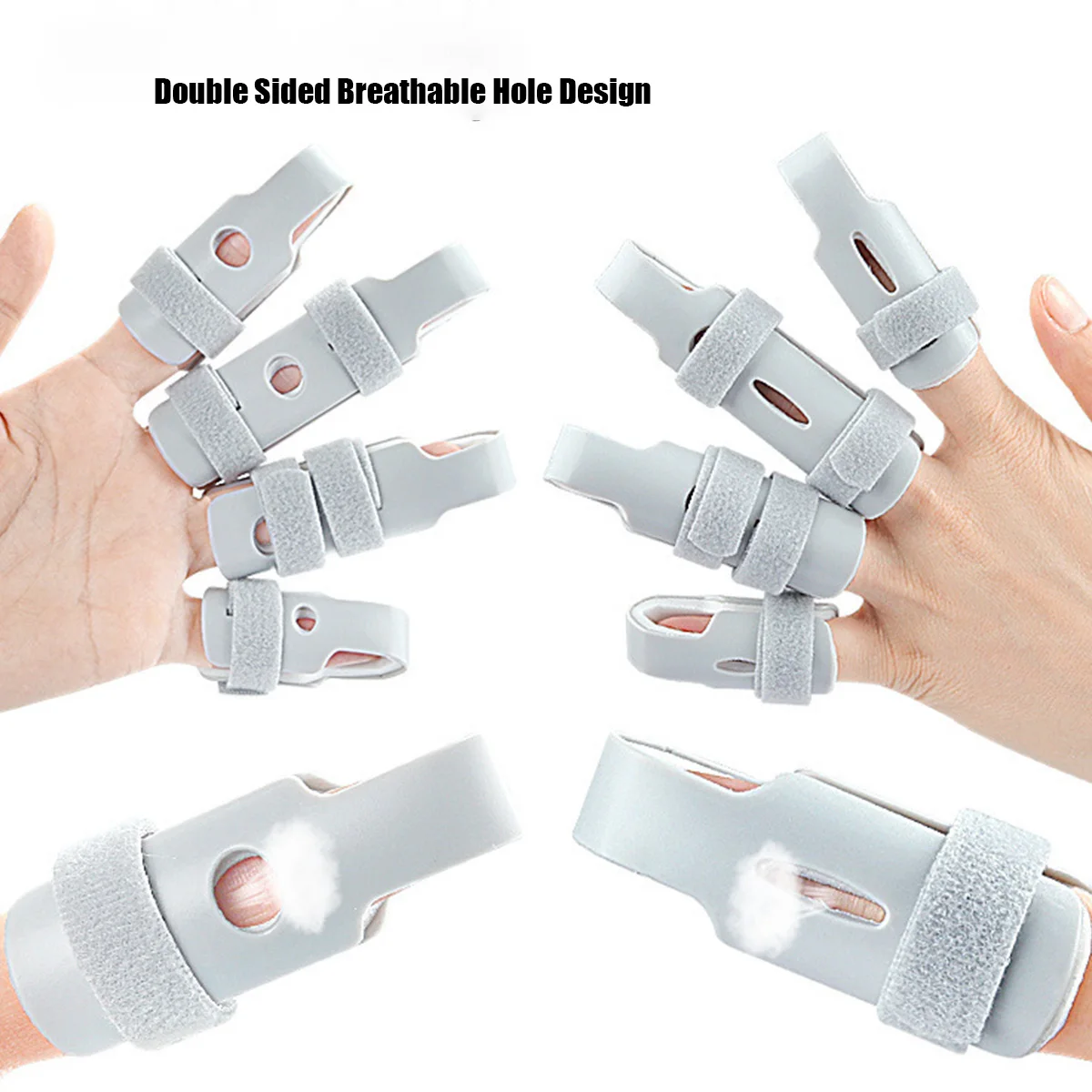 One Piece Finger Fixed Splint Fixed Support Device,Five Finger Fixed Splint Trainer,Finger Sleeve