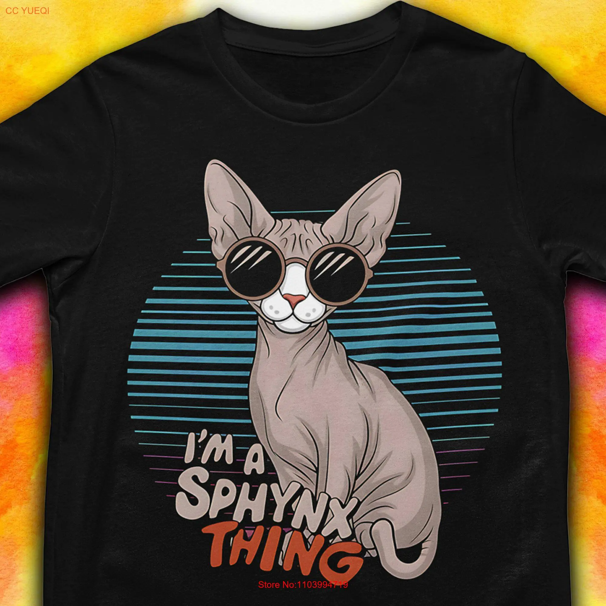 Sphinx CaT T Shirt Hairless Im Spinx Think Cool Feline Art Apparel s For Lover Trendy long or short sleeves