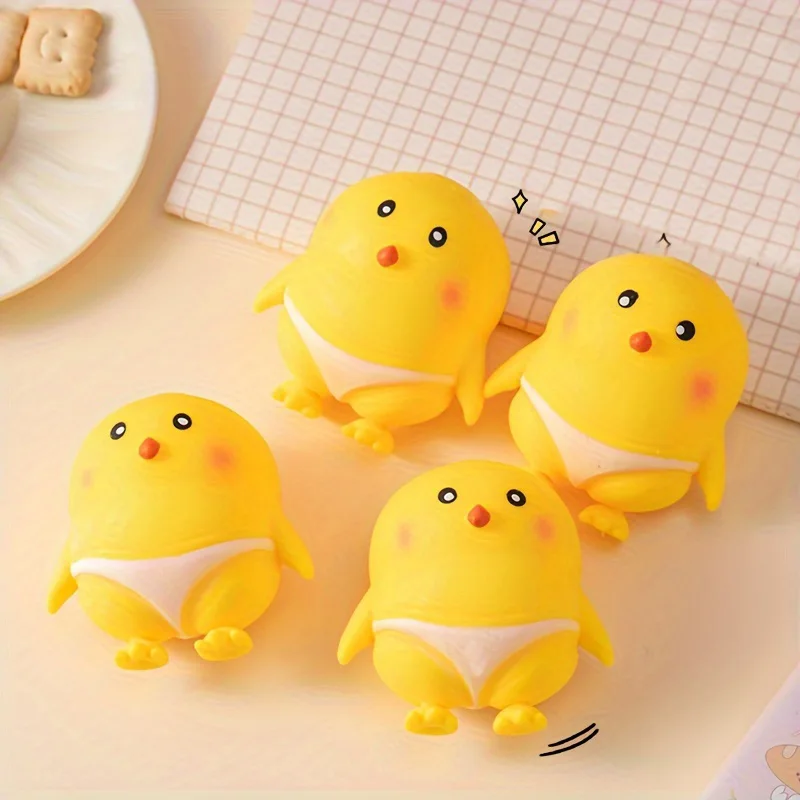 Jouets de Simulation de poulet Squishy Fidget, balles anti-Stress, décompression sensorielle, jouet à presser pour adultes et enfants, cadeaux de vacances