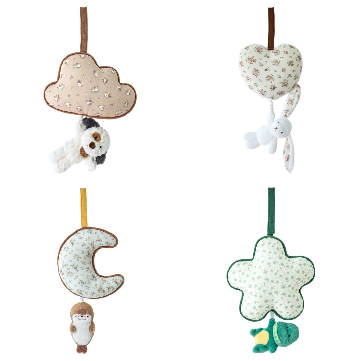 

Cartoon Plush Wind Chime Series With Noise Adorable Dinosaur Dog Panda Rabbit Stuffed Doll Kawaii Room Decor Kids Gifts