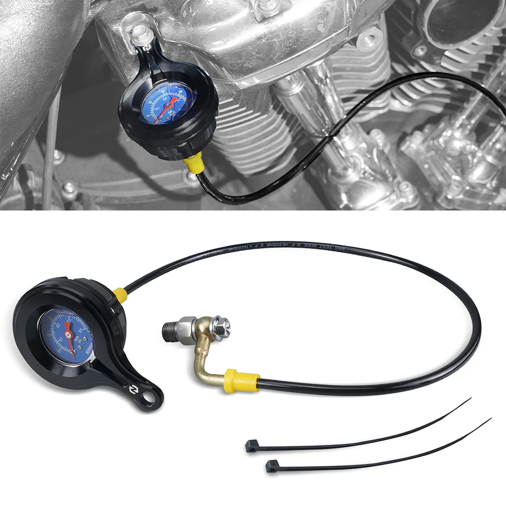 

For Harley Street Glide FLHX Special FLHXS 2017-2024 Oil Pressure Gauge Kits For Road King Electra Glide Ultra Limited Tri Glide