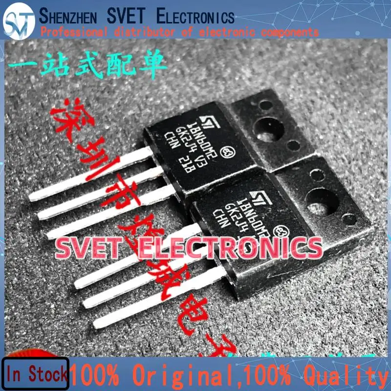 10PCS-50PCS  18N60M2 STF18N60M2  TO-220F 650V 13A  Original In Stock Fast shipping