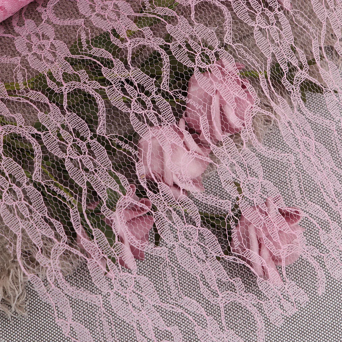 

Lace Ribbon Pink Lace Fabric Length 22m Width 15cm for DIY Crafts Gift Wrapping Sewing Scrapbooking Home Wedding Decoration