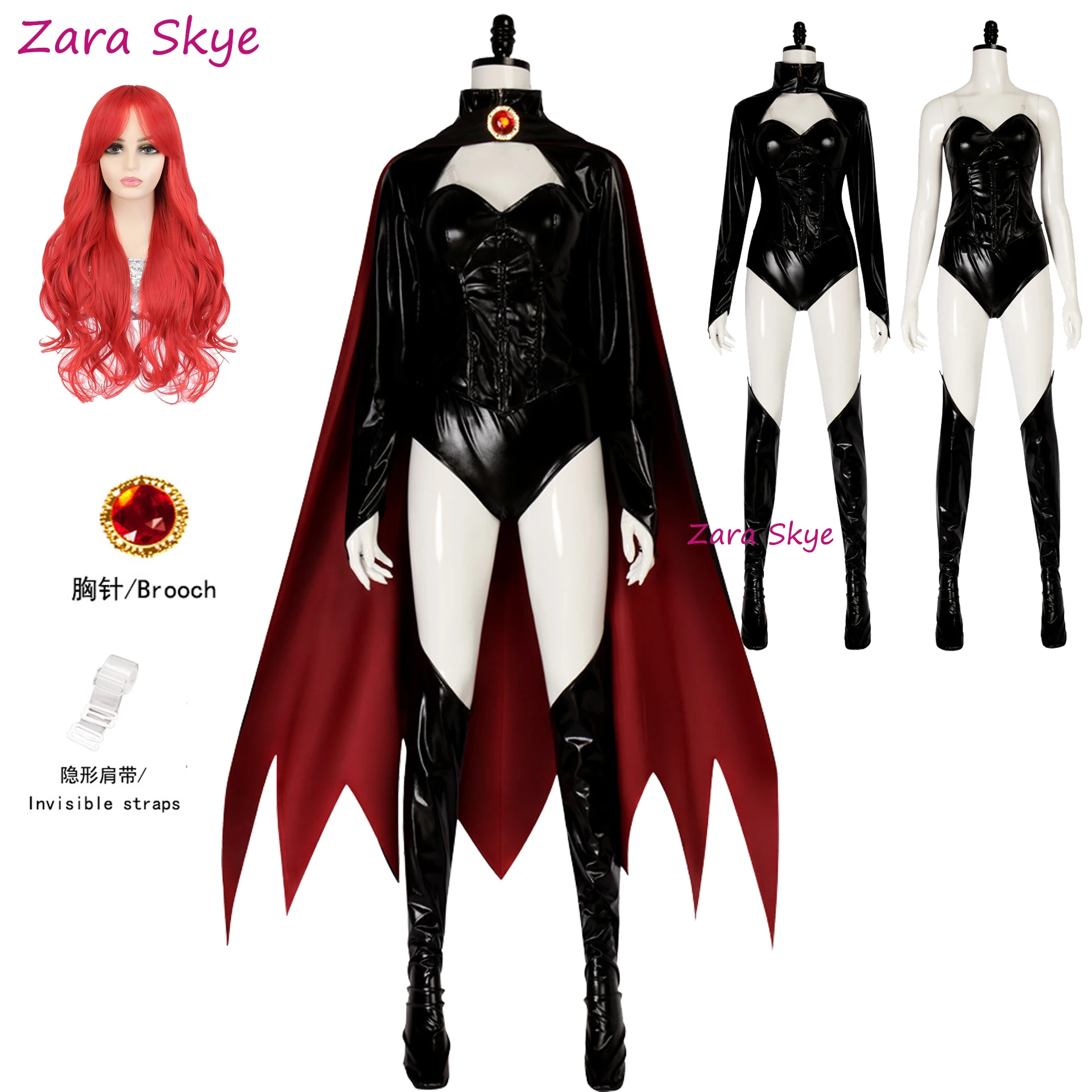 

X-Men movie cosplay costume Queen Brin woman disfraz adult Leather tight-fitting sexy clothes carnival anime Halloween costume