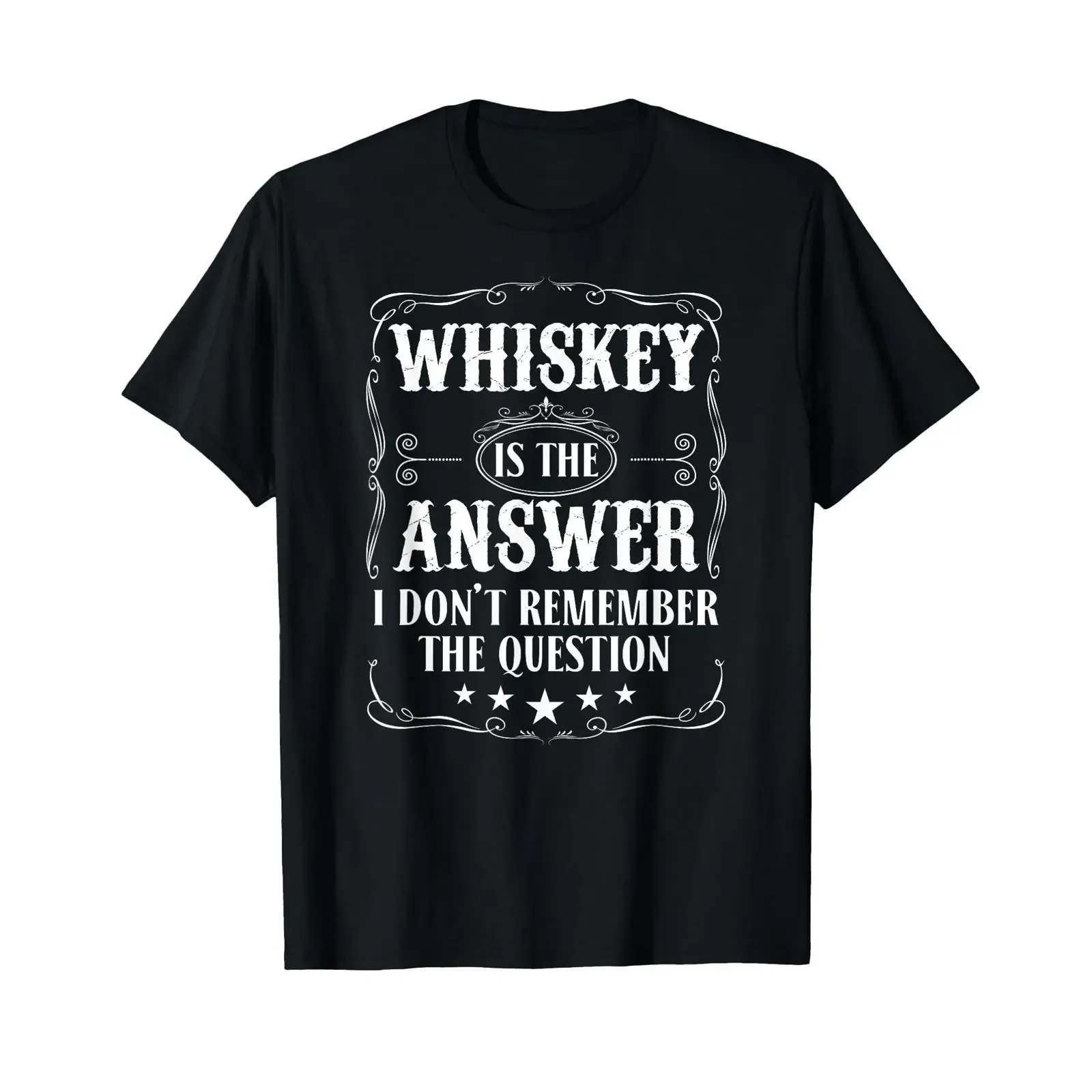 Funny Whiskey is The Answer for Bourbon Meme Fan T Shirt vintage Washed Top For Everyday Wear fashion Stylish Casual