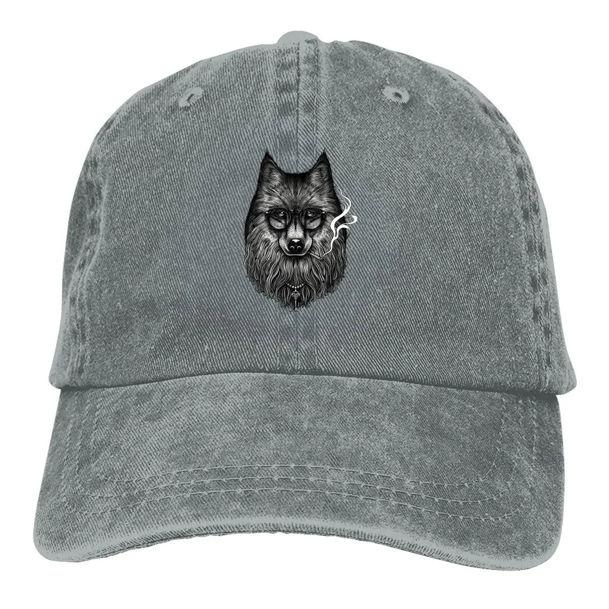 

Summer Cap Sun Visor Dark Smoking Hip Hop Caps Wild Wolf Cowboy Hat Peaked Hats