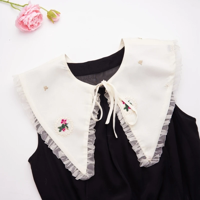 falsa casual decorativa camisa vestido elegante meia camisa ornamento