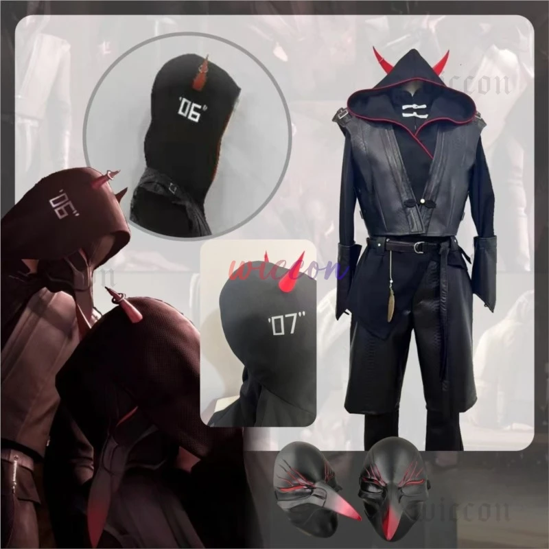 Amore e spazio profondo Sylus subordinato Xue Ming Xue Ying Costume cosplay Uniforme Maschera Corno Festa di carnevale di Halloween per uomo