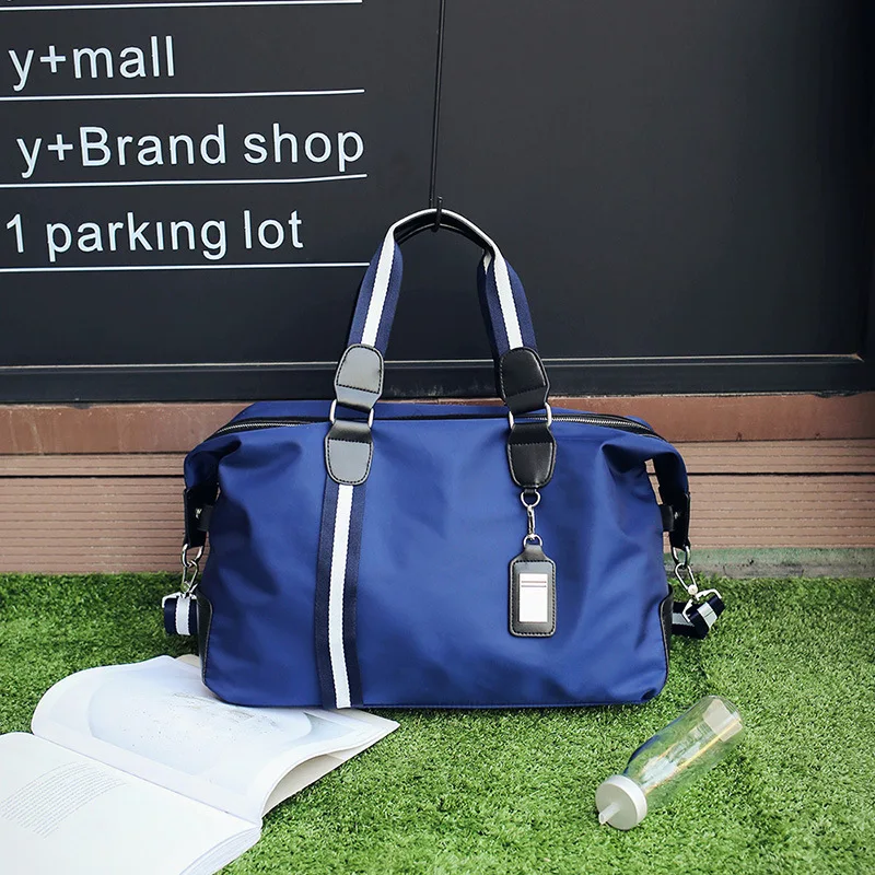 2023 New Women Men Travel Bags Fashion Striped Luggage Duffle Small Ling Bag Mochilas Deportivas