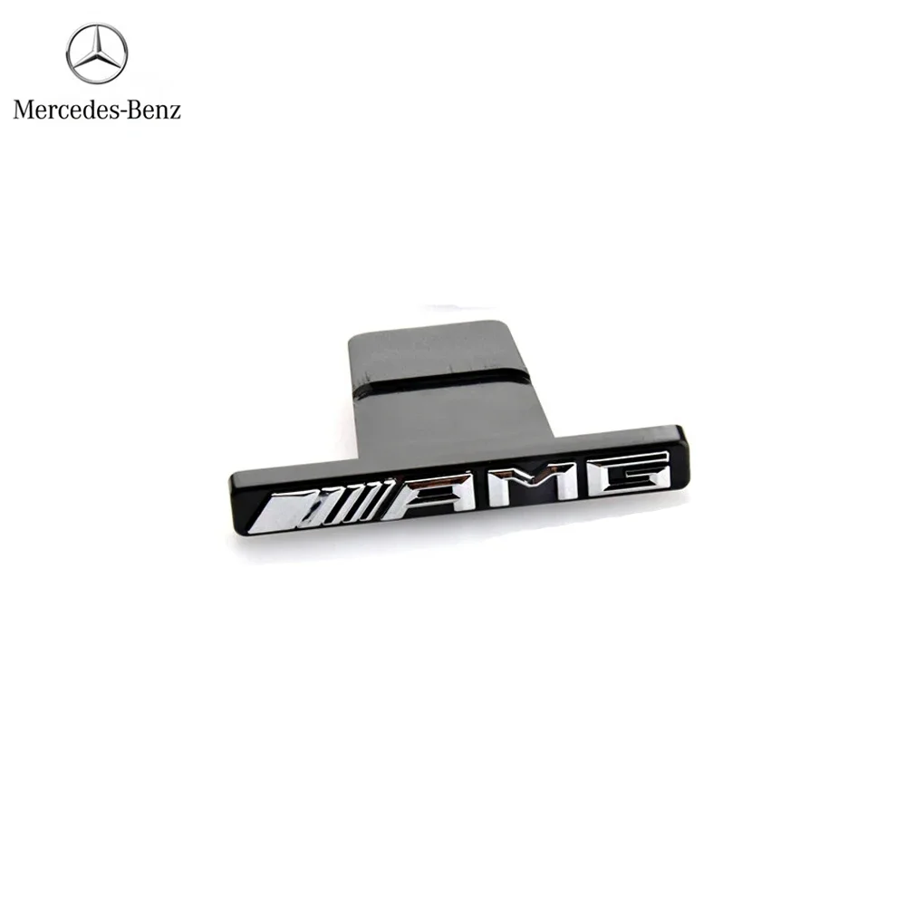 1pc  3D AMG Logo Emblem Car Front Grille Badge Mercedes Benz Amg w211 W124 W169 W176 W177 W202 W203 W204 W205 W210 accessories view 6
