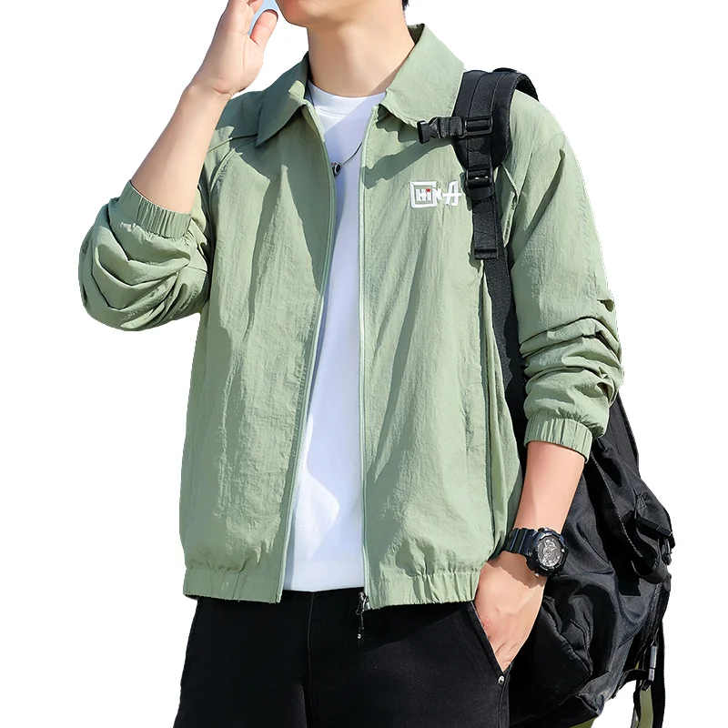 

Men's Sun Protection Clothing Summer Fashion Thin Solid Color UV Protection Outdoor Skin Coat Jacket Sports Daily Travel Leisure