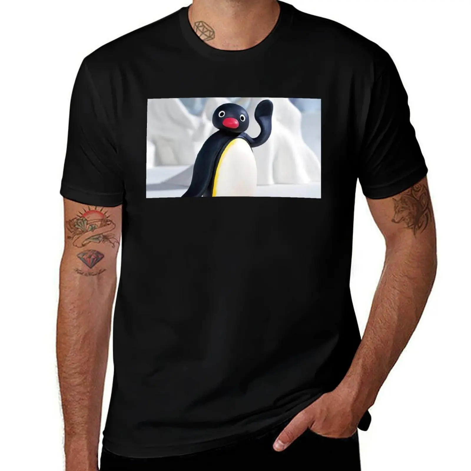 

Pingu Penguin T-Shirt Sporty Casual Quick Dry T-Shirt