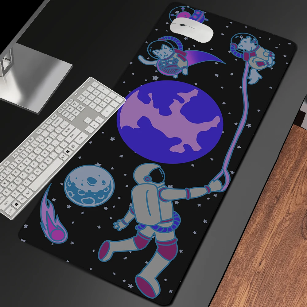 

Space Mouse Pad Playmat Gamer Black Carpet Large Mouse Pad Gaming Accessories Desk Mat Gamer Keyboard Computer Desks Mouse Mat